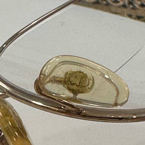 VTG Dior - Gold-Toned Rx Eyeglass Frames - EUC, w/ VTG Dior Case/Fair - Picture 15 of 17